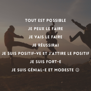 Liste des phrases positives